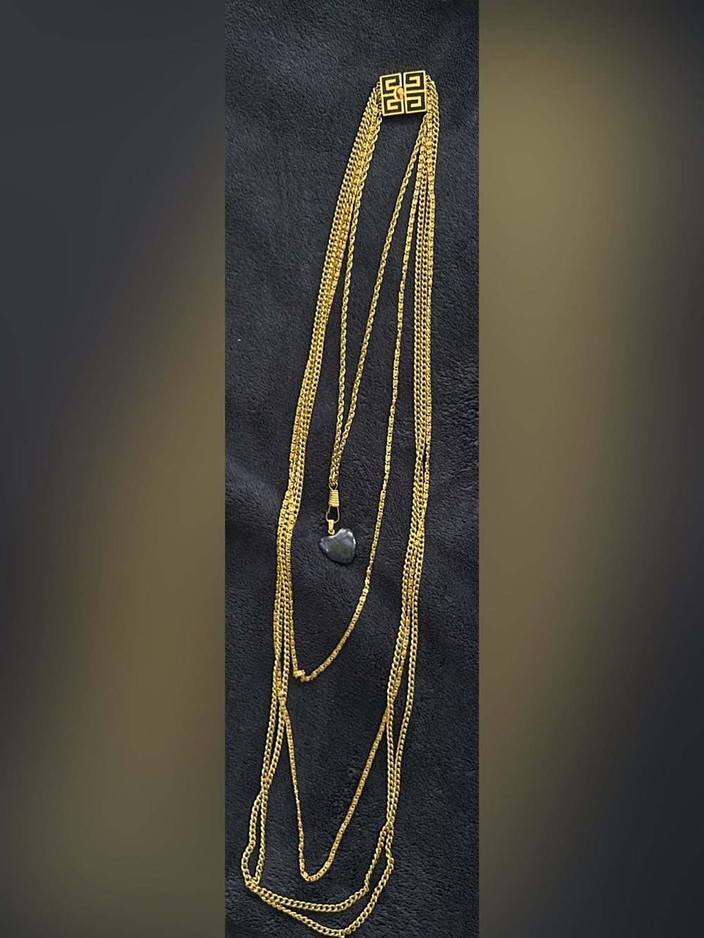 Vintage 1977 Givenchy Paris New York Multi-Strand Runway Necklace